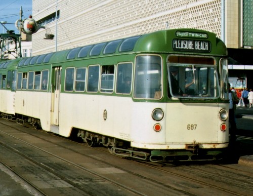 Blackpool Corporation Tramways  687 built 1960